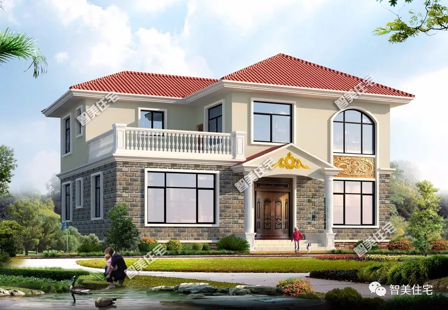 宽13米多的两层别墅，主体20多万，各地网友争相要建