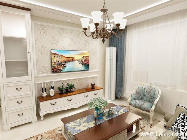 客厅电视墙如今都这样装, 很省钱很大气, 很多有钱人家里都这样装