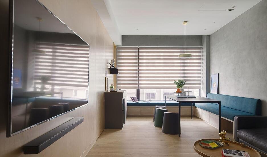 成都小户型原木范极简装修效果图 整个空间简约舒适又不失精致