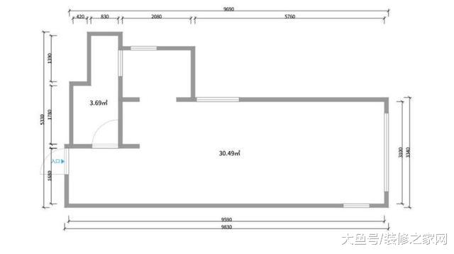 吃土少女爆改35㎡出租屋，墙刷粉绿色