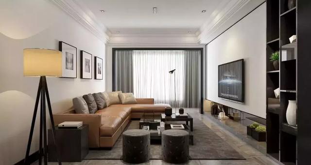 用石膏线装天花，客厅都美爆了！