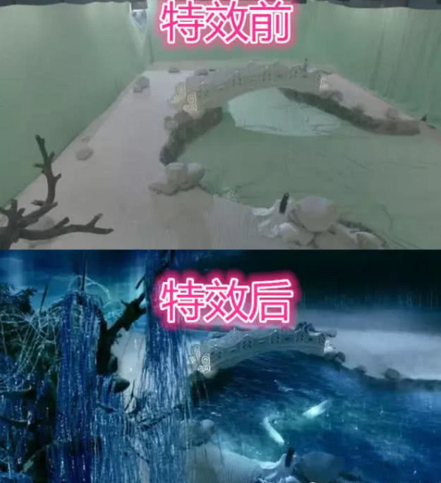 同样是拍戏！特效前VS特效后，奥特曼5毛特效，香蜜让人想三刷