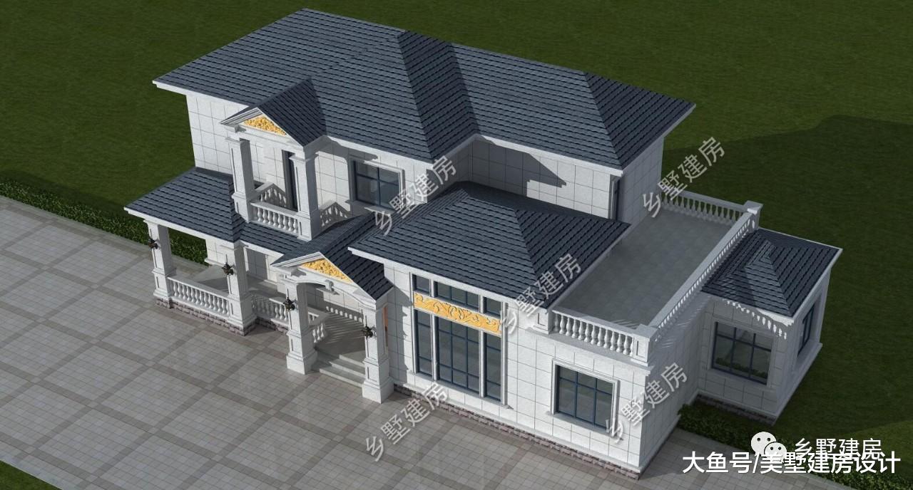 20.5X8.9米农村别墅，富贵大气，建一栋在村里挺直腰板！