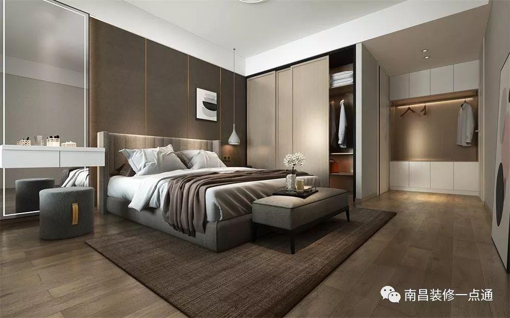 中兴和园140平四房现代简约，大理石电视背景墙，低饱和度摩登家