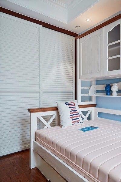 101㎡现代美式三居室，收纳功能强大，最喜欢儿童房的组合家具