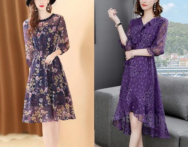 一款卓尔不凡的“雪纺”裙，不薄不厚，五月穿，美得令人称赞