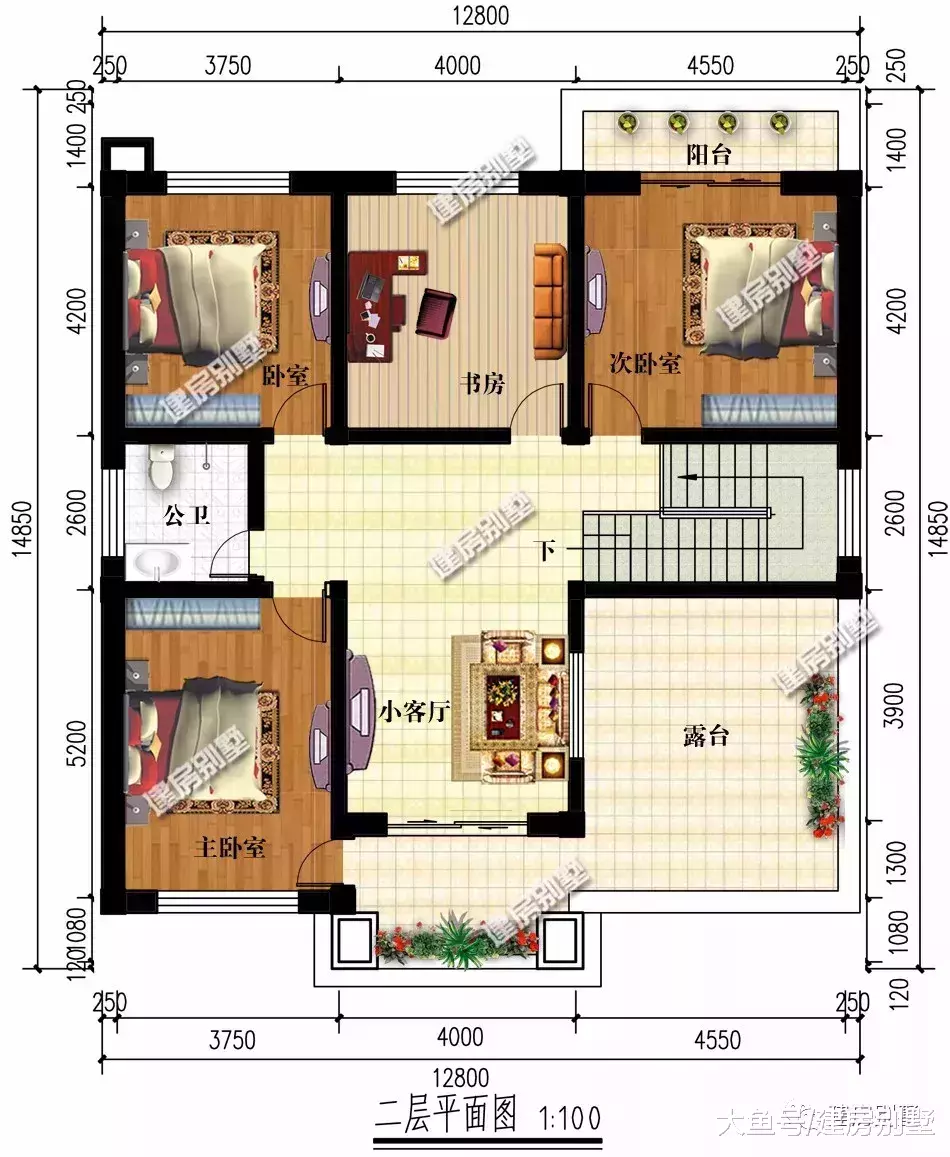 農村自建房以簡單實用為主，臥室4-5個最適宜