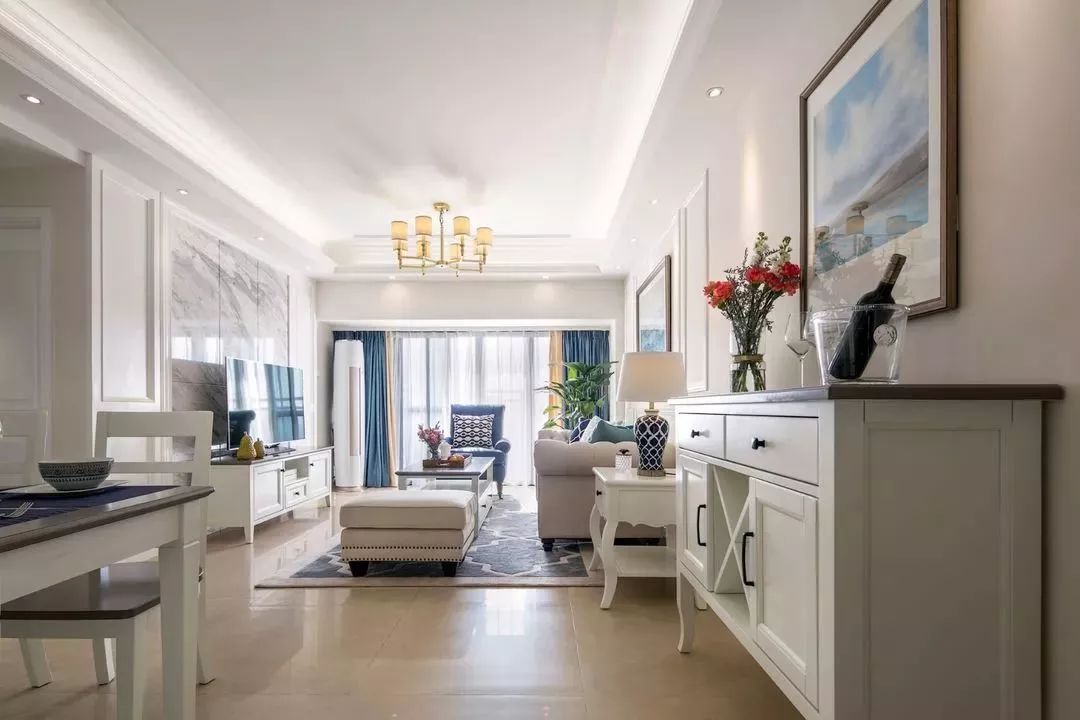 120㎡简约美式，现代舒适的档次，不厚重也不压抑！