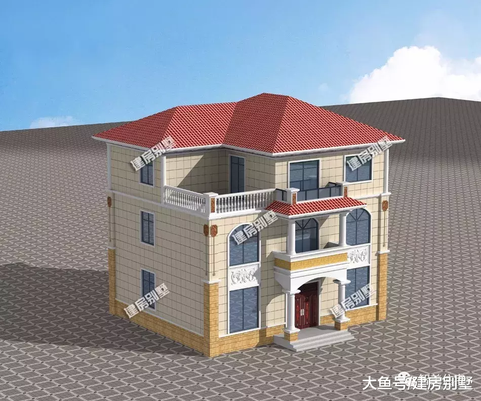 两栋面宽为13米，欧式外观设计的自建房，30-35万左右拿下