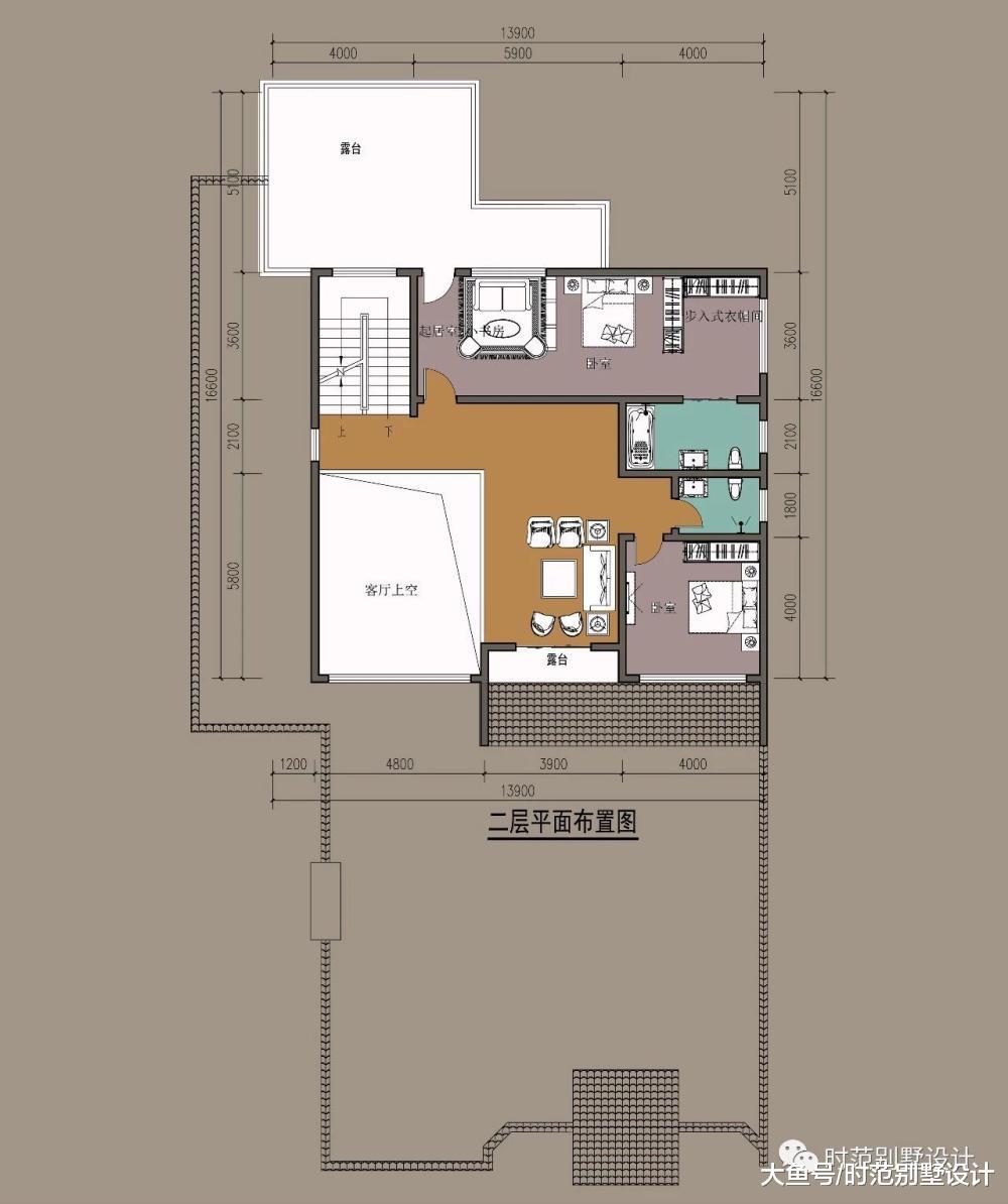 13x16米前庭后院三层中式别墅，挑空客厅，6室4厅完美农村生活