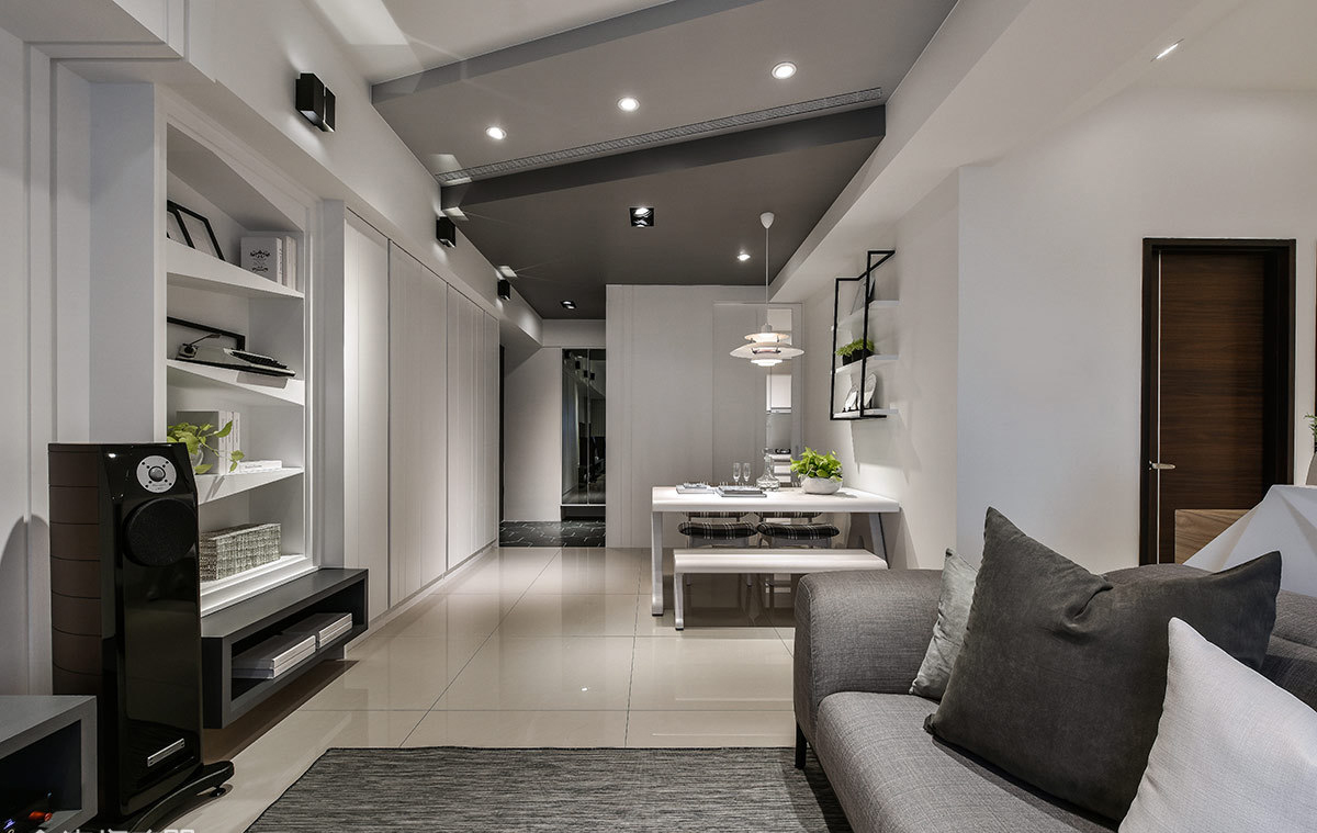 简约大户型两居室，纯色装，看着特别优雅！