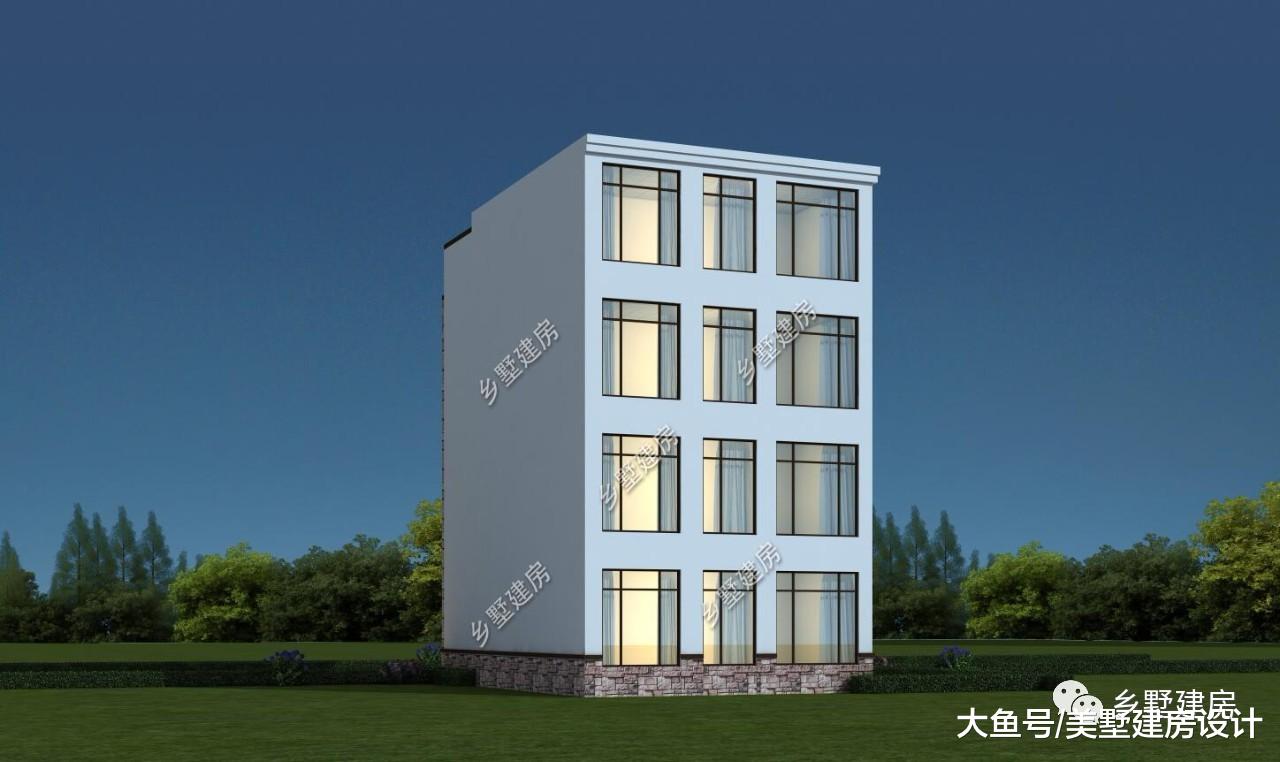 8X12农村四层小别墅，占地不足100平，却自带豪华即视感！