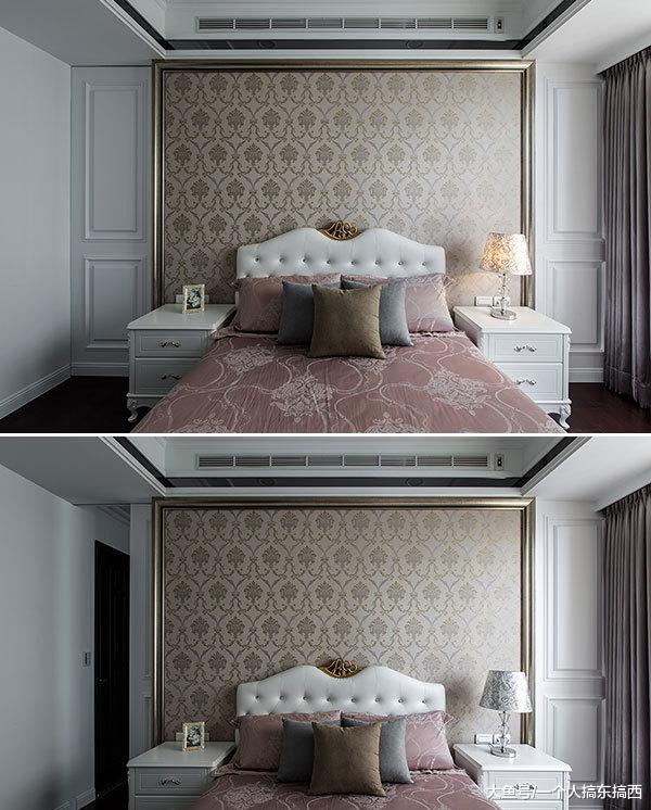 140平米两室一厅装修的美式风格，这背景墙太新颖了