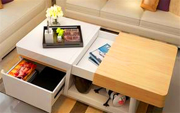 功能性茶几的百变pose，营造休闲时光