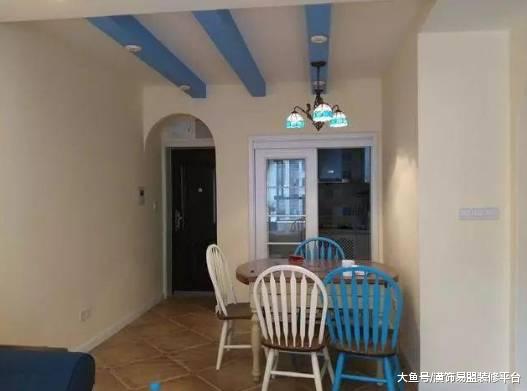 邻居家90平地中海风格装修完工，阳台扩出书房兼衣帽间，好羡慕啊