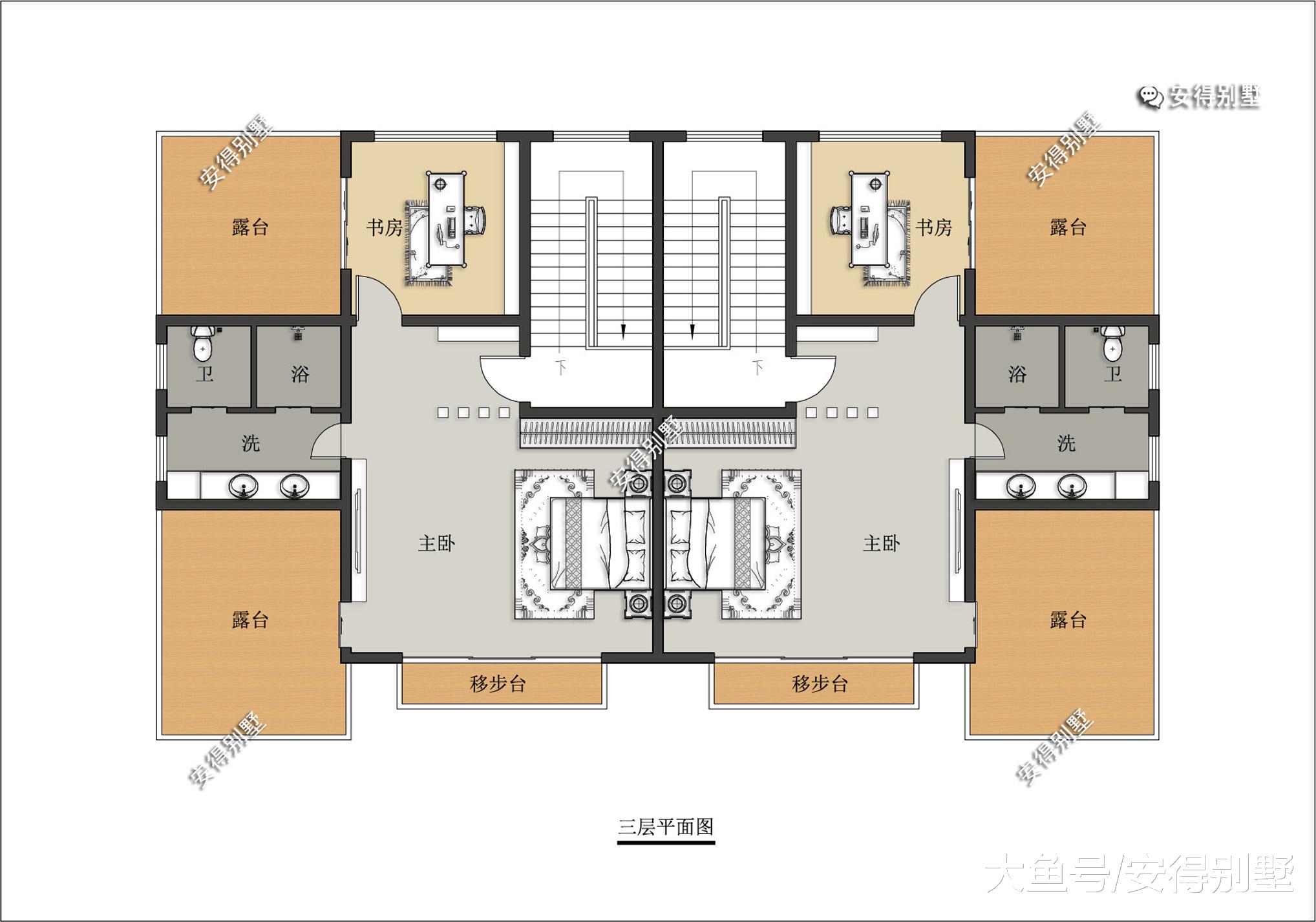 5款双拼别墅设计，兄弟回家建房就选它，给父母一个舒适的晚年