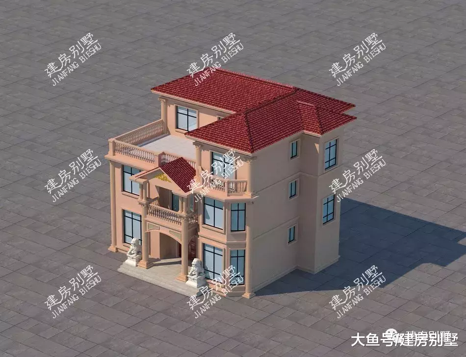 两栋宽12米的农村自建房，第一栋厨房独建，第二栋很喜人