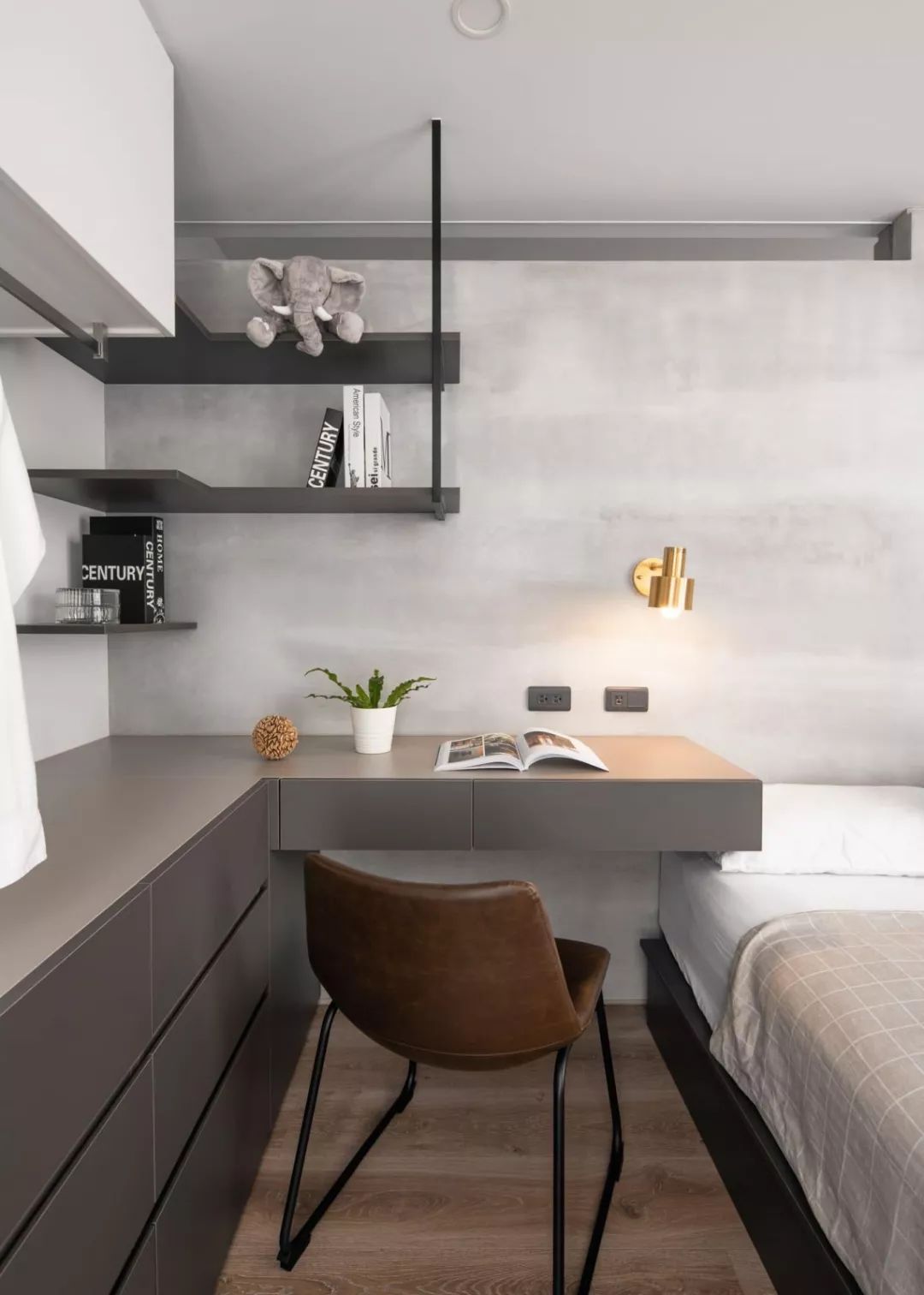 50㎡一厅一室，年轻人喜欢的水泥质，简单舒适