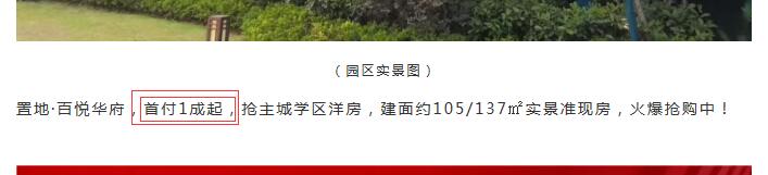 安庆楼盘“一成首付”，引发网友热议