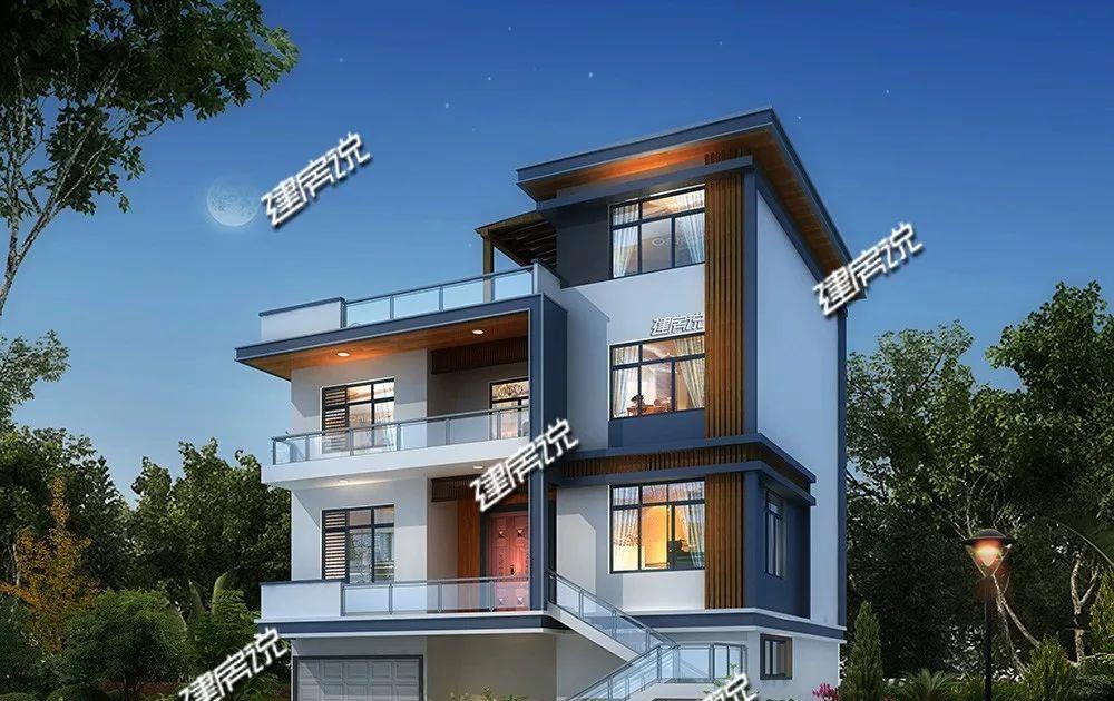 带车库的122㎡现代别墅，简约实用，性价比杠杠的！