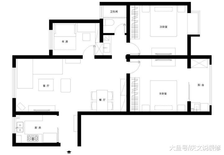蓝色的调调，让家里有一种清新，安静之美