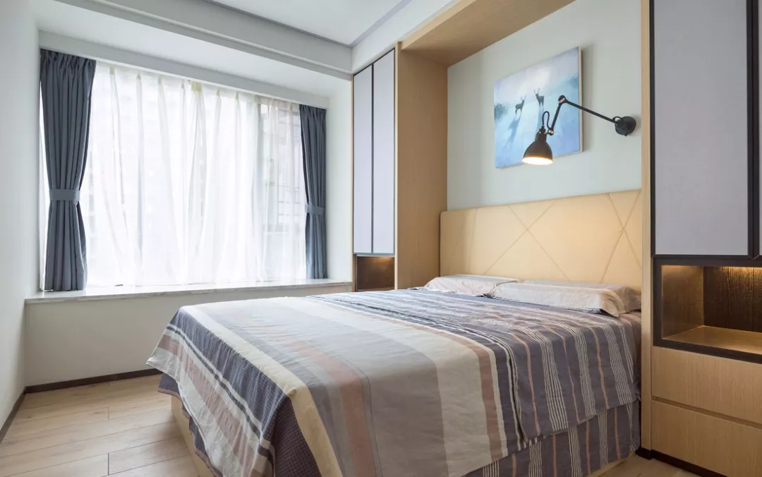 140平三居室，全屋不装主灯，太简洁漂亮了，效果真不错！