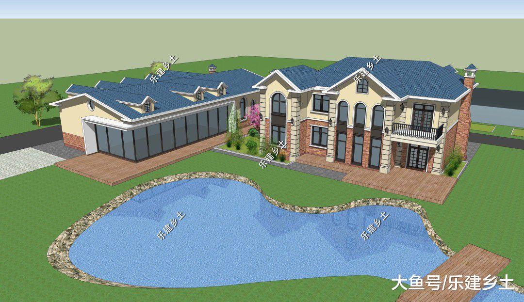 长春美式二层别墅定制设计，恢弘奢华，气质典雅