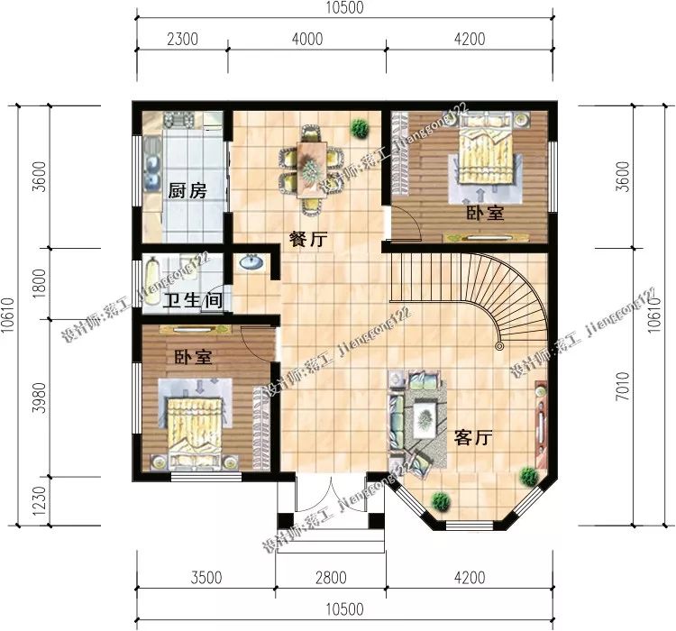 10款小户型二层农村别墅，都是自建房中的经典，几百块就能有一套