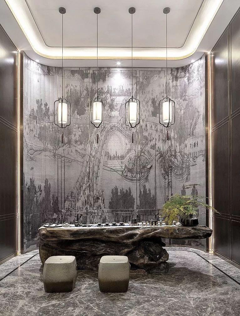 儒雅而又端庄的新中式风，两套不同的案例给你参考