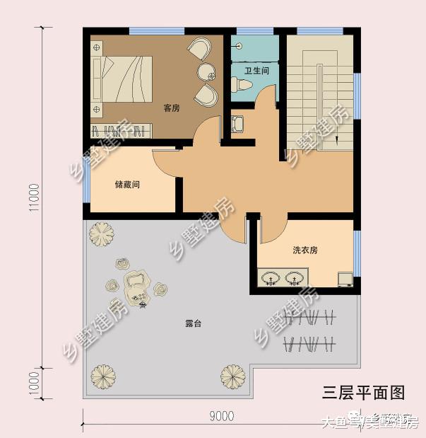 9x10米的欧风小别墅，实用美观两不误，农村小户型就选它！