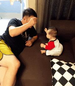 佛系老爸带娃合集，网友：这确认过眼神是亲生的，哈哈哈……