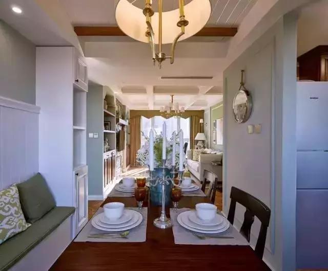 134平乡村美式三室两厅，用文化石打造的电视墙好粗犷！