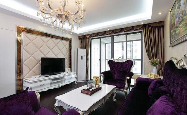 闺蜜100㎡花了27万装修 紫色浪漫欧式家居 还做了衣帽间