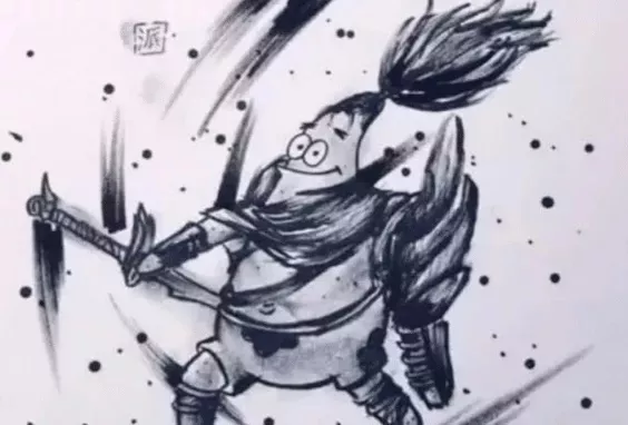 亚索遇上派大星，身穿铠甲帅气十足，网友：毫无违和感