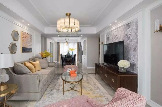 127㎡现代与美式混搭风格，时尚又个性，特别喜欢这样的气质！