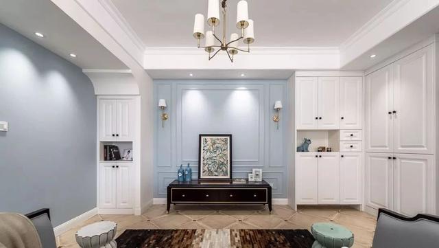 73㎡雅致简美风格两居，餐厅卡座+飘窗+收纳柜设计，超美越实用！