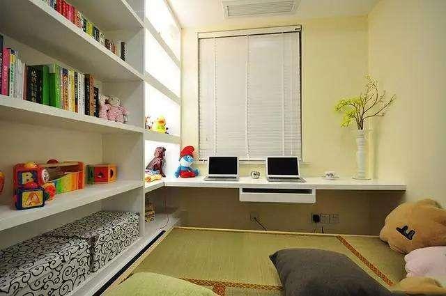 90㎡新房硬裝7萬，參觀的朋友們都被榻榻米書房吸引住了