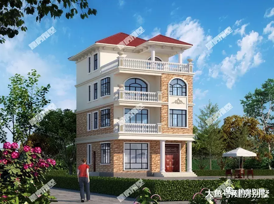 人人艳羡的农村四层别墅，第一栋成本低，可以住三户