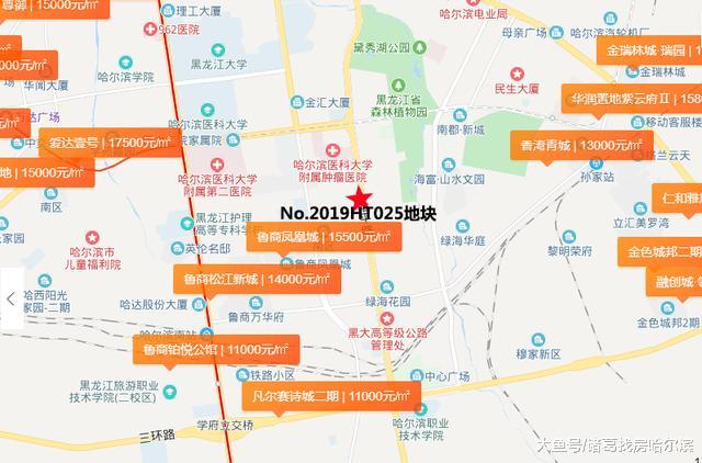 11月开门红！香坊、松北各有土地成功交易！最高楼面价3356元/㎡