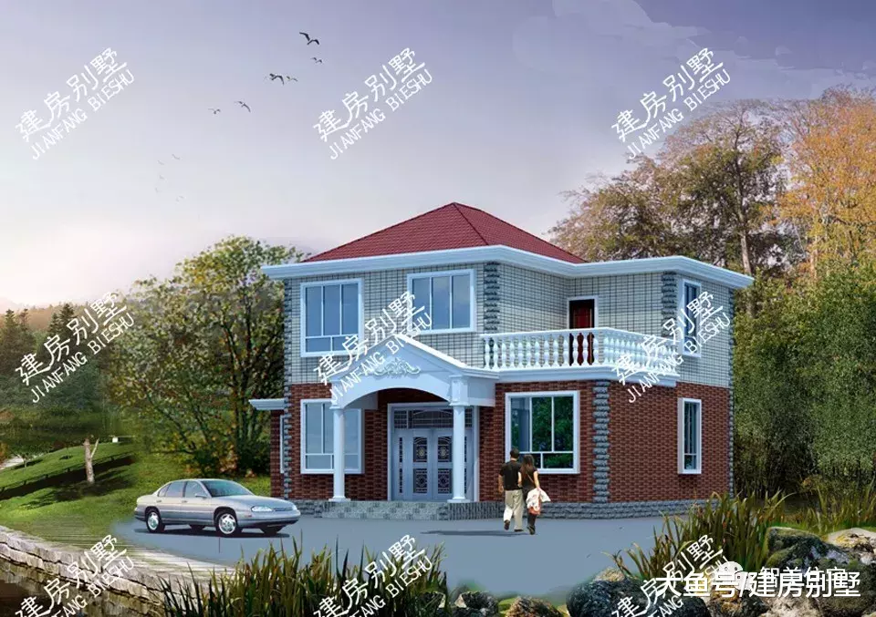 经典很实用的两层自建房户型，第一栋建起来只要20万