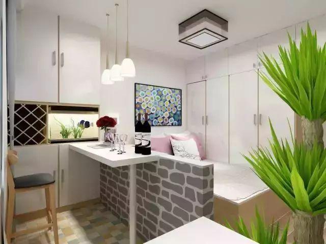 55平的小户型，居然还能挤出三间房，客餐厅放一起效果不错！