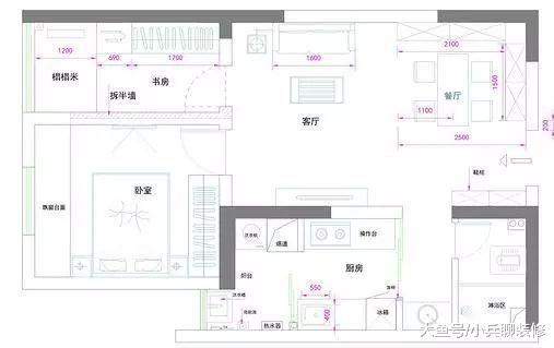 奋斗多年北京购置45平房子，卫生间藏在厨房里，估计你都没见过！