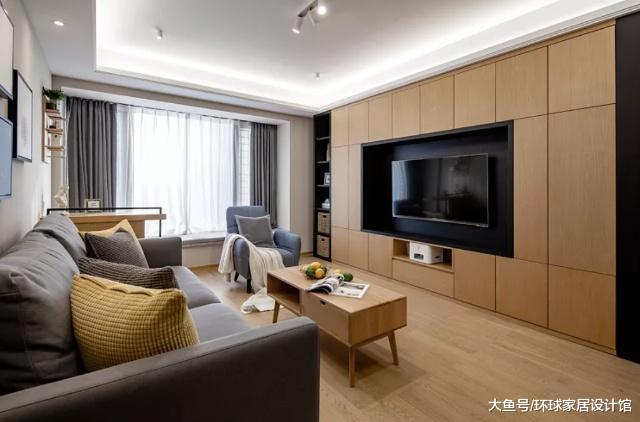 120㎡老公亲自设计，厨房打通加传菜口，电视墙设计好机智！