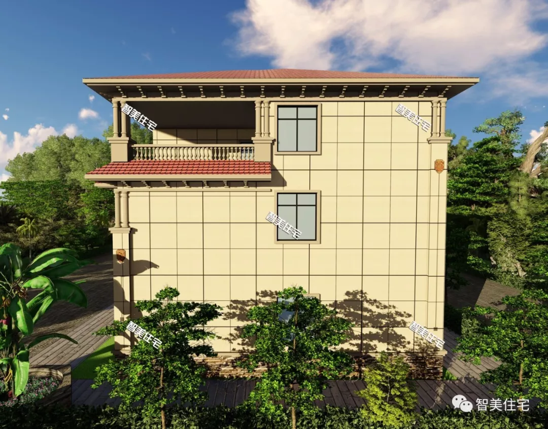 15.2×11.8米农村别墅，施工没难度，造价42万