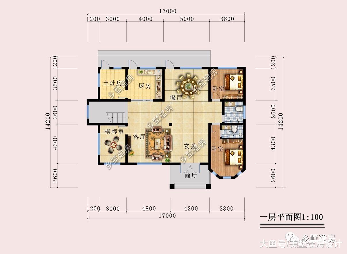 小楼层也能有豪宅即视感，46万建一套，成村里亮丽风景线！