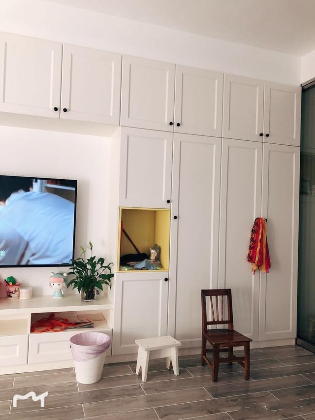 马卡龙色彩的北欧, 6米长的大壁柜被朋友说太傻, 完工后效果杠杠