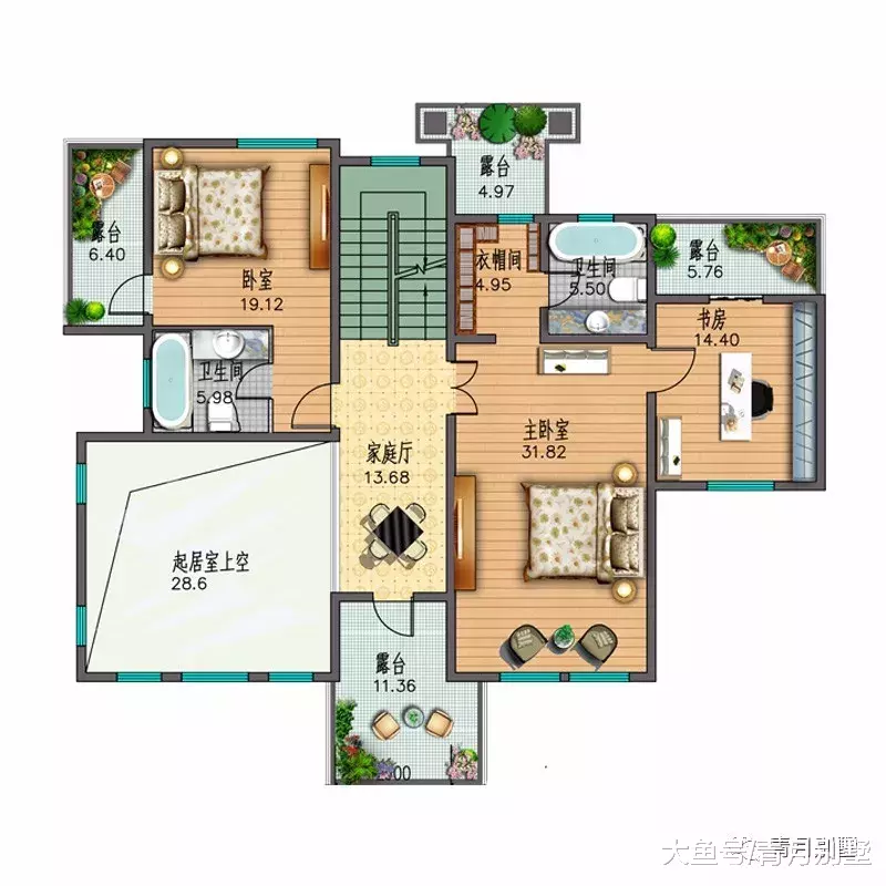 13米×13.8米三层新中式小别墅，时尚秀美，舒适宜居