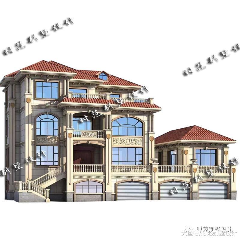 楼下商铺楼上自住的四层复式别墅，带柴火房影视厅，适合农村自建