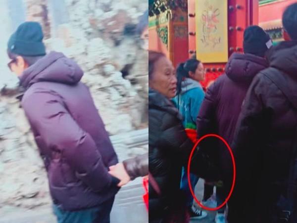 網友認出鄧超逛故宮！見游客狂擠“牽著媽媽的手”網贊：孩子沒白生