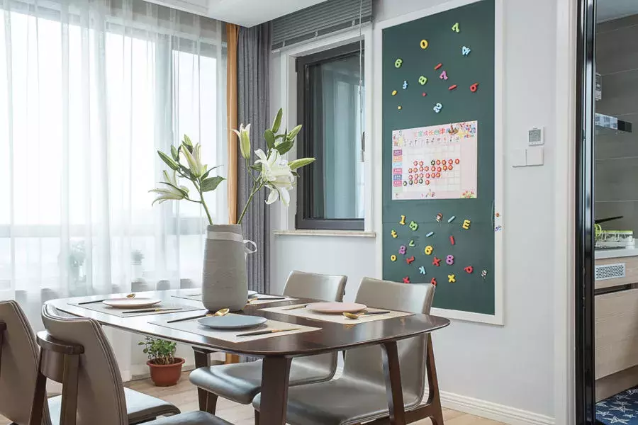 深圳的127平北欧风三居室，爱的就是这种横厅格局